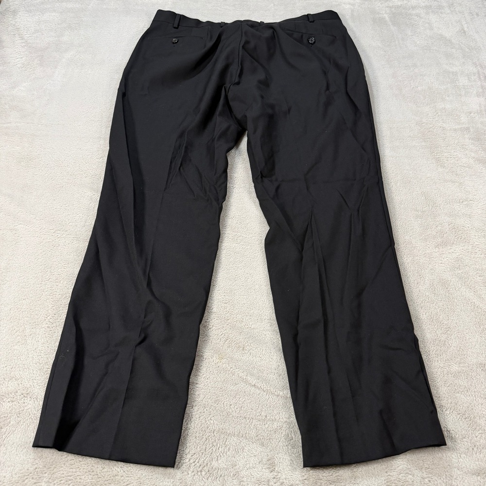 Lauren Ralph Lauren Mens 38x30 Black Wool Blend Dress Pants Natural Stretch EUC - Picture 2 of 12